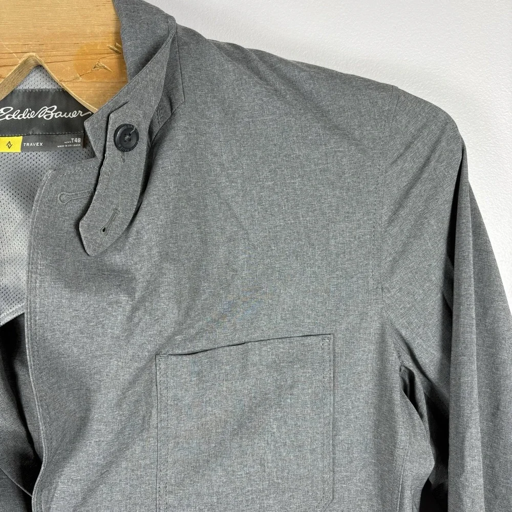 Eddie Bauer Men's 48T Gray Travex Tech Pocket Sport Coat Unlined Packable Blazer